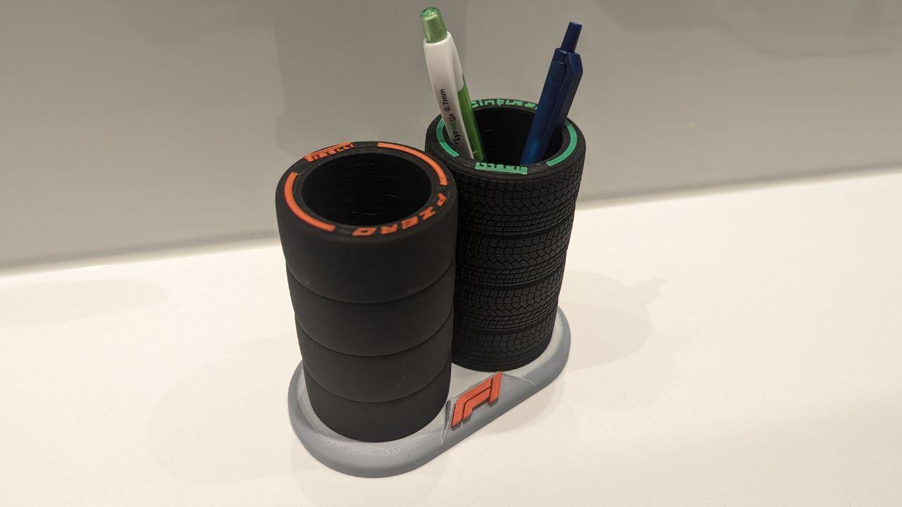 F1 Tire Desk Organizer