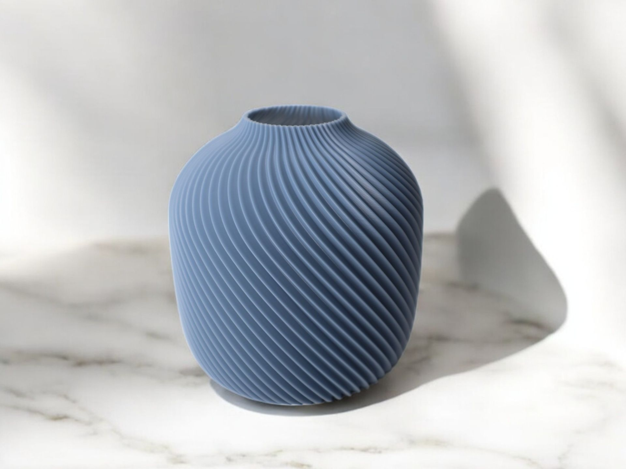 Spiral Ribbed Vase
